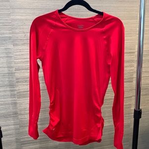 Athleta Speedlight l/s top, Size LG, Red